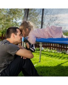 8/9/12 Feet Trampoline Safety Net with Dual-Headed Zippers