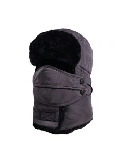 Unisex Winter Trooper Trapper Bomber Hat with Ear Flap Keeping Warm for Skating Skiing Outdoor Activities - Grey