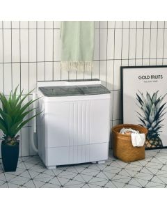 Twin Tub Portable Washing Machine with 1.5KG Capacity Dryer