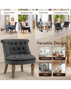 Upholstered Accent Chair Set of 2 for Living Room Bedroom and Office