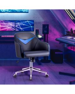 Upholstered Gaming Accent Chair with Adjustable Height