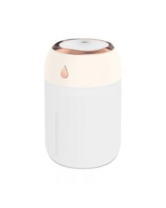 USB Mini Car Humidifier Oil Air Purifier Freshener Aroma Essential Diffuser - White