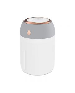 USB Mini Car Humidifier Oil Air Purifier Freshener Aroma Essential Diffuser - Grey