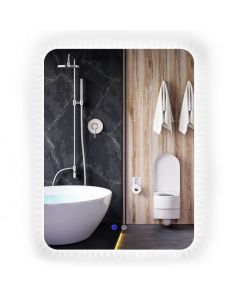 80x60cm Wall Mounted Mirror with Demister Pad