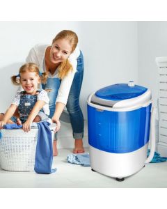 2 in 1 Mini Single Tub Washer Spin Dryer Semi-automatic
