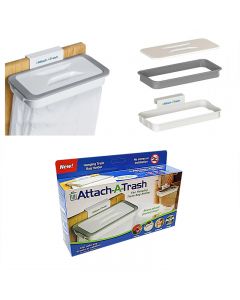 Removable Attach-A-Trash Hanging Bag Holder Home Kitchen Rubbish Waste Bin
