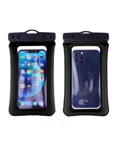 7.2 inch Universal Phone Pouch Protective Underwater Diving Waterproof Phone Bag - Black