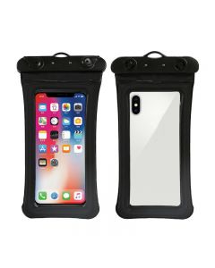 7.2 inch Universal Waterproof Phone Pouch Glowing Bag - Black