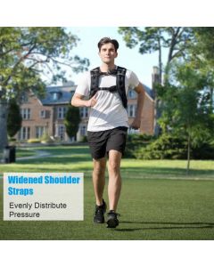 Weighted Vest with Adjustable Buckles and Mesh Bag