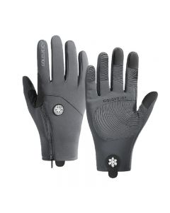 Winter Windproof Warm Gloves Thermal Touch Screen Gloves for Men and Women - Grey 2XL