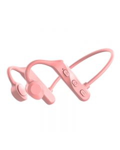 Bone Conduction Earphones Wireless Headphones Sport Bluetooth Headset - Pink