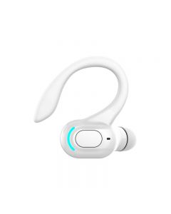 Wireless Bluetooth 5.0 Sports Earphones Headphones Ear Hook Run Earbuds with Mic - White