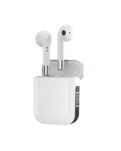 Wireless Bluetooth 5.3 In-Ear Earphones Battery LED Display for iPhone Samsung Android Phones - White