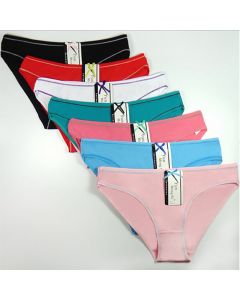 7Pcs Ladies Knickers Cotton Printed Panties Week Days Briefs Women Underwear - M