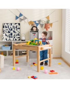 Wooden Children Activity Table with Reversible Tabletop