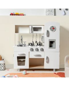 Large Wooden Kids Play Kitchen Pretend Set Toy Cooking Gift