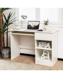 Modern Wooden Office Computer Desk with Keyboard Tray