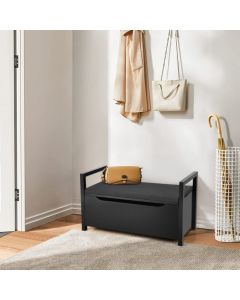 2-in-1 Wooden Shoe Changing Bench with Storage Space