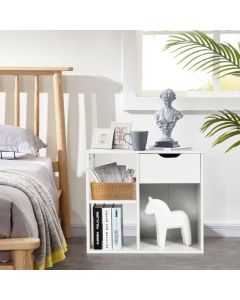 3-Tier Modern Wooden Sofa Side Table for Living Room Bedroom Office