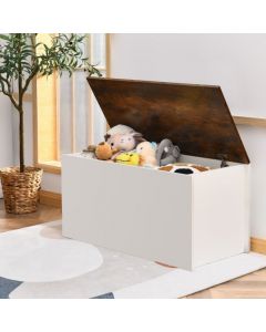 Wooden Storage Chest with Flip-up Lid for Bedroom Hallway Kids Room