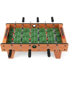 Wooden Table Football Set with Footballs Suitable for Adults and Kids
