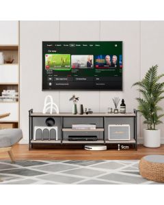 3-Tier Wooden TV Stand with Storage Shelves with Storage Shelves