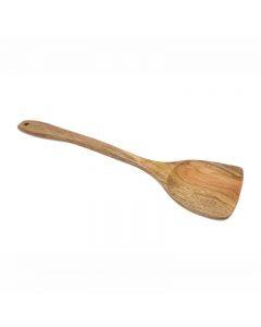 Big Wooden Wok Spatula for Cooking Baking Kitchen Multipurpose Use Long Handle 34cm
