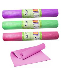 Roll Up Non Slip Yoga Mat for Outdoor Home Yoga Exercise 61 x 173cm - Random Colours