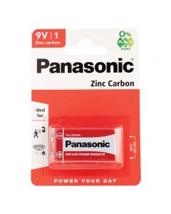 9V Battery Zinc Carbon 6F22 6LR61 MN1604 Battery