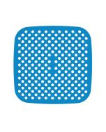 8.5 inch Reusable Air Fryer Liners Non-Stick Silicone Pad Mat Basket Square - Blue