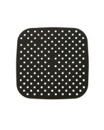 8.5 inch Reusable Air Fryer Liners Non-Stick Silicone Pad Mat Basket Square - Black