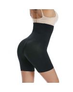 Women High Waist Fat Burner Body Slimming Shaper Tummy Control Shapewear Pants - S Black