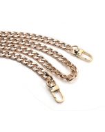 Bag Metal Flat Chain Replacement Strap for Handbag Purse - Gold
