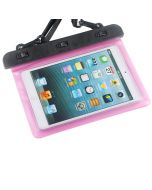 7-8 inches Mini Tablet Waterproof Bag Cover Water Resistance Pouch Case - Pink