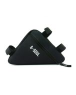Cycling Bike Front Tube Frame Bag Waterproof Triangle Bicycle Pouch Bag - Black