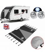 210D Caravan Front Towing Protector Covers Towing Cover Protector Universal Shield Guard - Black + Gray