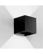 LED Wall Light Outdoor Indoor UP-down Wall Spot Facade Lamp Spotlight Spot Sconce - Black Shell White Light