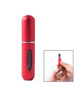 5ml Portable Mini Refillable Perfume Bottle Spray Round Tube Pump Empty Cosmetic Container Atomizer Scent Bottle for Travel - Red