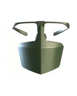 Protective Face Shield Filter Mask Anti-droplets Anti-splash Dust Reusable Isolation Mask - Green