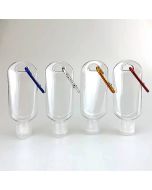 10 pcs Empty Plastic Refillable Bottle Travel 50ml Bottle with Belt Clip Hooks