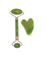 Jade Roller with Gua Sha Scraper for Face Beauty Roller to Improve the Appearance of your Skin