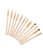 12 Pcs Pro Makeup Brush Set Kit Cosmetic Eye Shadow Brushes Set - White