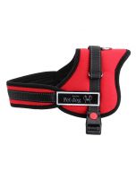 Dog Adjustable Control Soft Vest Harness Walk Collar Chest Strap Vest - Red XL