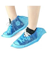 50 Pair Disposable Blue Shoe Covers Overshoes Carpet