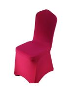 Full Cover Elastic Chair Cover Hotel Weddings Party Christmas Banquet Dining Office Chair Cover - Wine Red