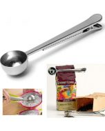Stainless Steel Scoop with Bag Sealing Tool
