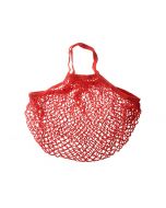 Reusable Mesh Net Turtle Bag Braided Shopping Fruit Storage Handbag Totes - Red