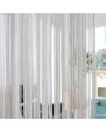 String Curtains Net Fringe Blind Panel Door Tassel Fly Screen Windows Divider 100x200cm - Gray