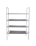 3/4/5 Tier Shelf Shoe Rack Nonwoven Shoes Storage Organiser for 15/25/50 Pairs of Shoes - 4 Tier