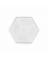 Coaster Resin Casting Mold Silicone Jewelry Pendant Making Mould Craft - Hexagon